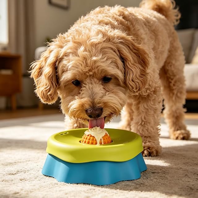 Foto 4 de 8 de Lick Bowl para Perros, Cuenco para Lamer Perros, Trata de Lamer de Dog Alimentador Lento