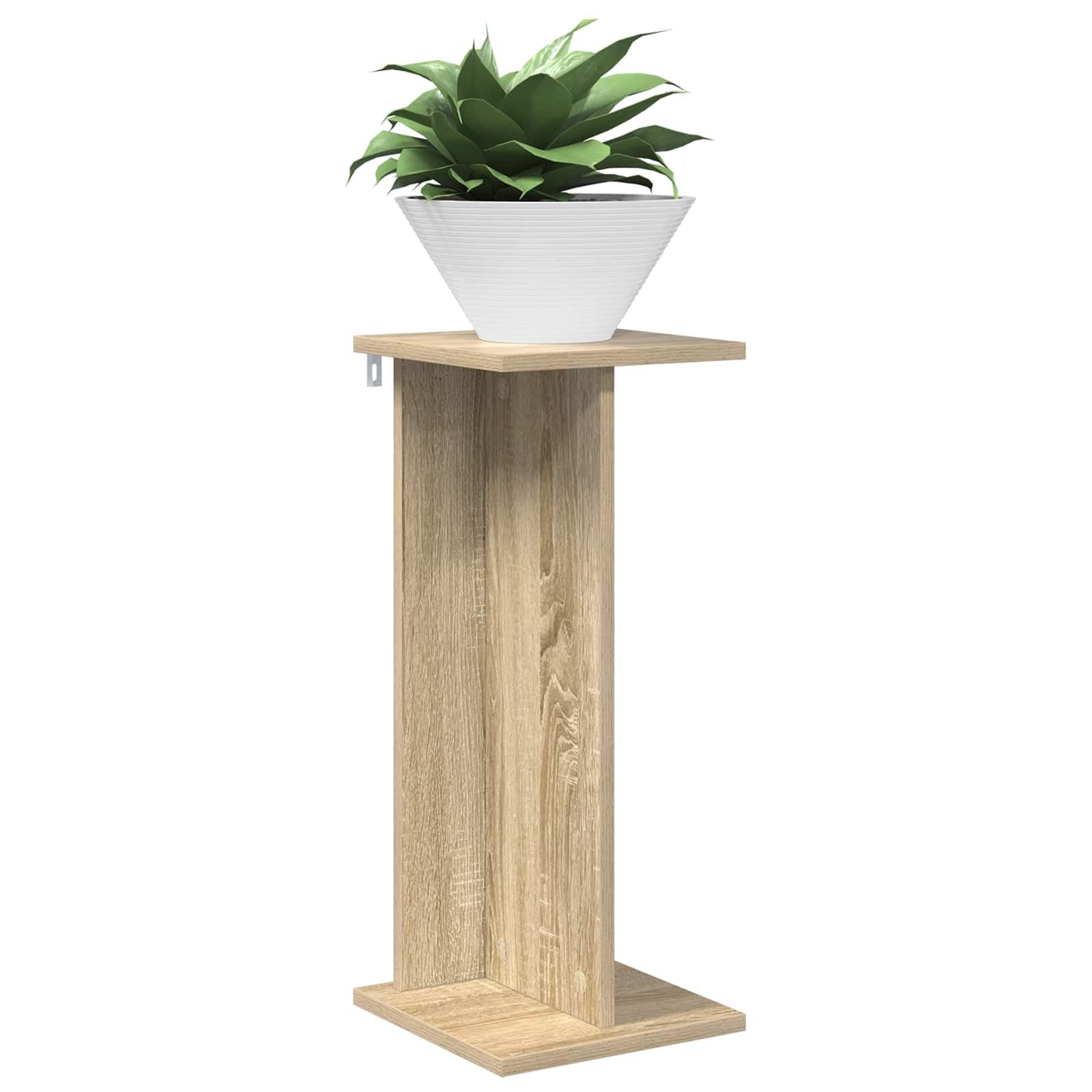 Supporto per piante, 2 pezzi, rovere Sonoma, 25 x 25,5 x 60,5 cm | legno, più livelli, design moderno, per soggiorno