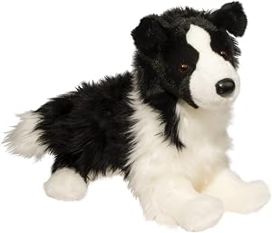 Douglas Chase Border Collie Dog Plush Stuffed Animal