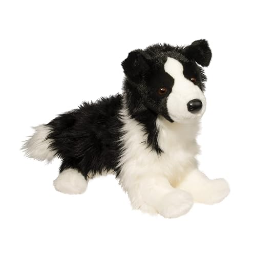 Douglas Chase Border Collie Dog Plush Stuffed Animal | 16-inch