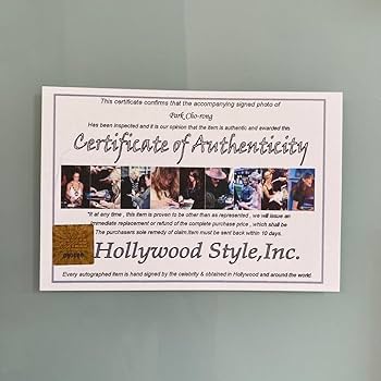 Amazon.co.jp: パクチョロン直筆サイン入り2Lサイズ写真‥Park