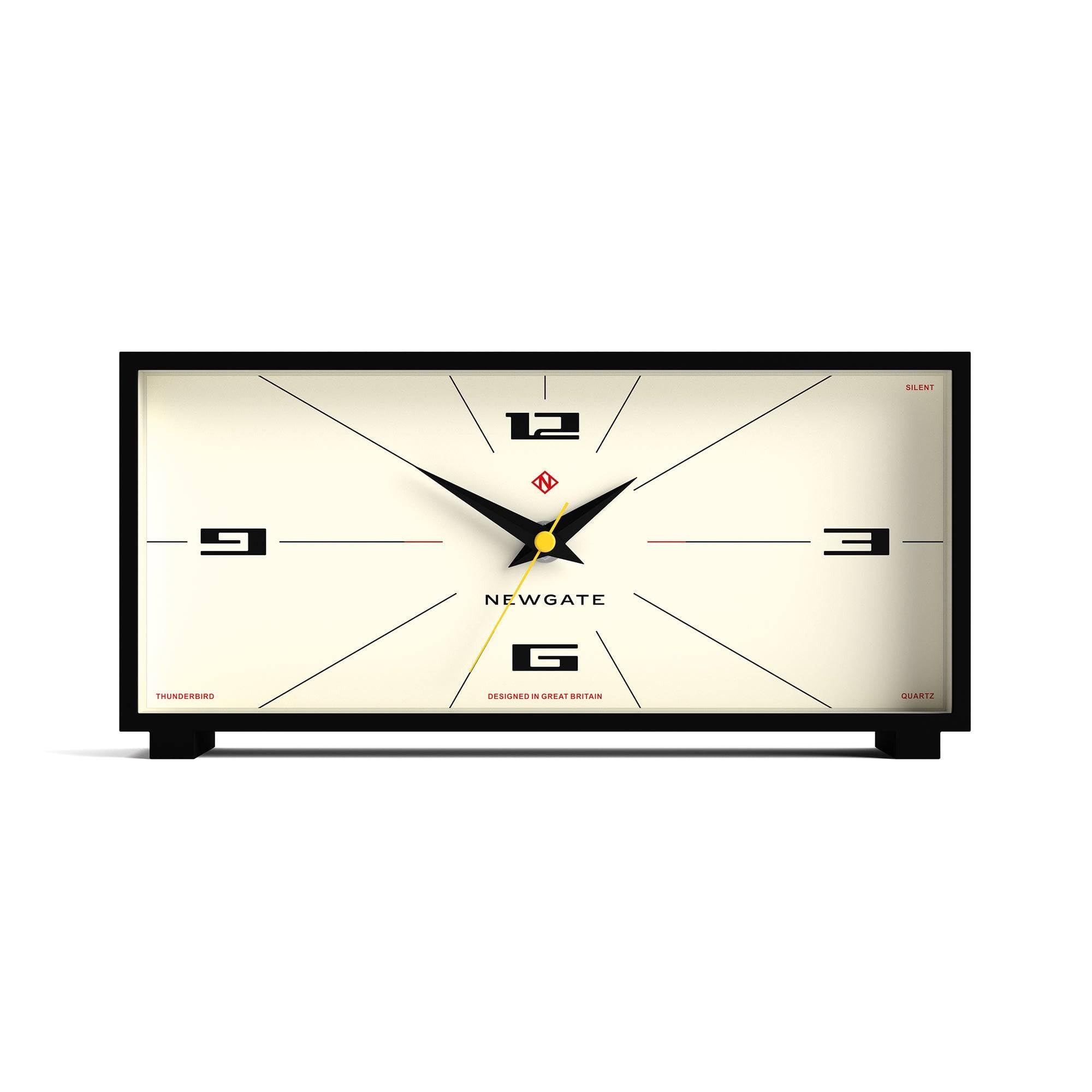 Newgate Thunderbird Mantel Clock Neutral Rocket Dial