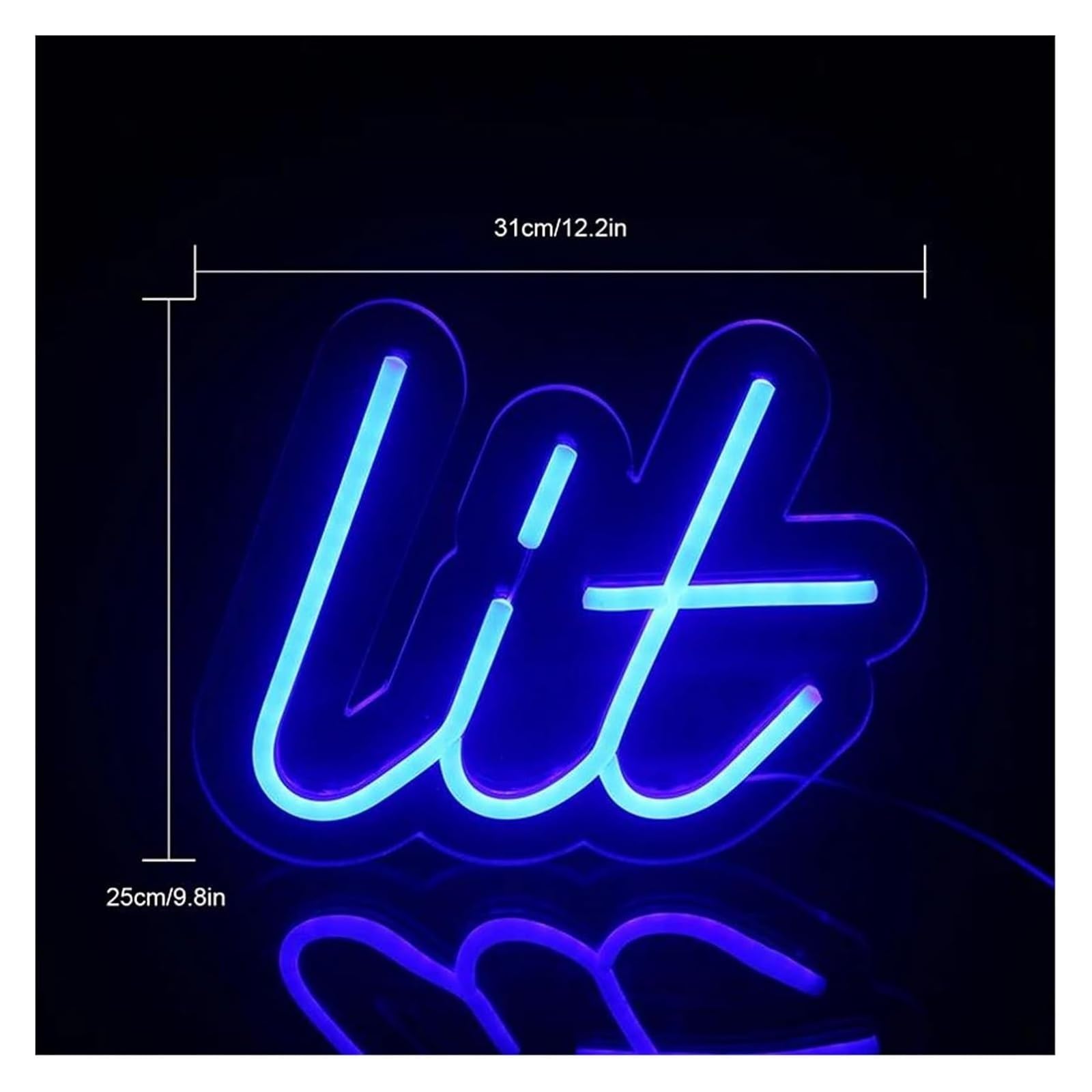 Insegne al neon, luci a LED, insegne luminose in acrilico, lampade con lettere per decorazioni artistiche