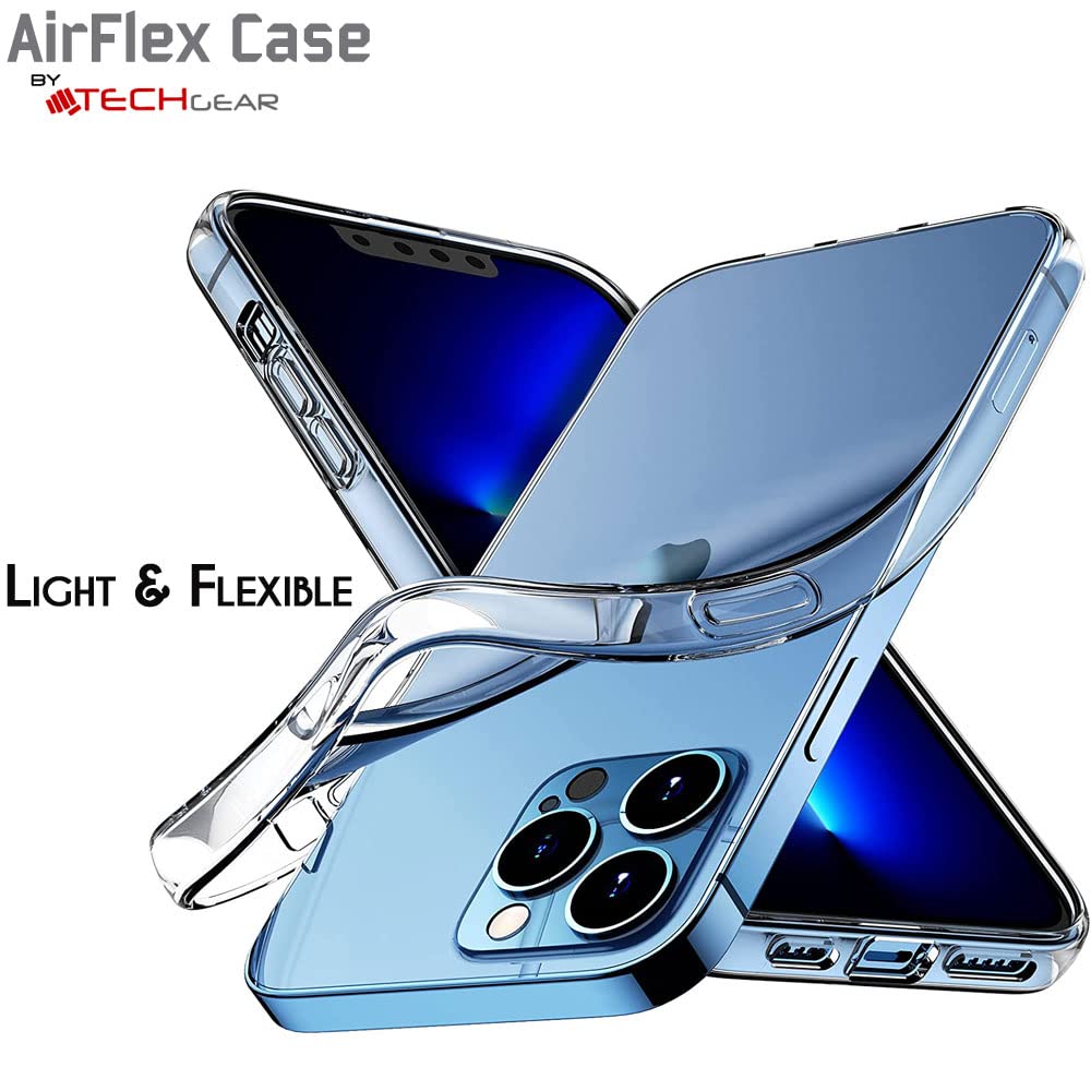 Custodia TECHGEAR Finesse Per IPhone 14 Pro – Cover In Gel Trasparente HD, Morbida E Antiurto, Sottile E Leggera, Compatibile Con Ricarica Wireless (6,1 Pollici)
