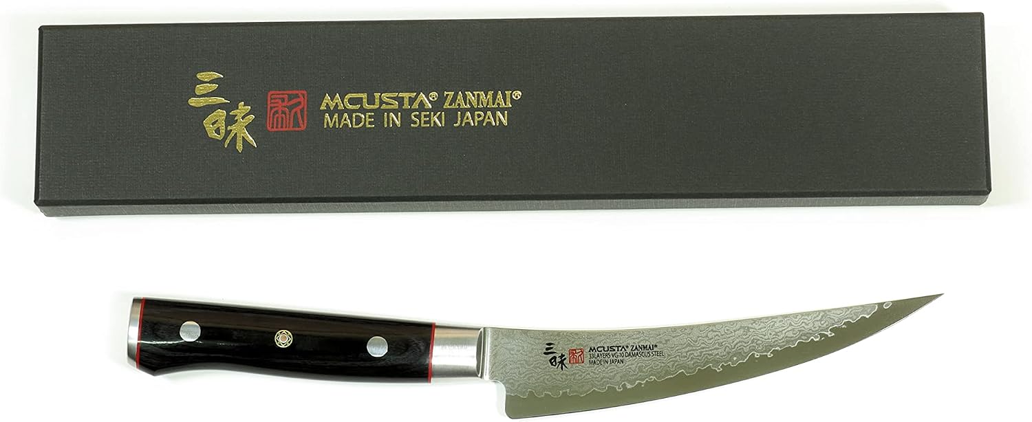 Mcusta Zanmai Seki Japan Boning 165mm Japanese Damascus Kitchen Cutlery Knife