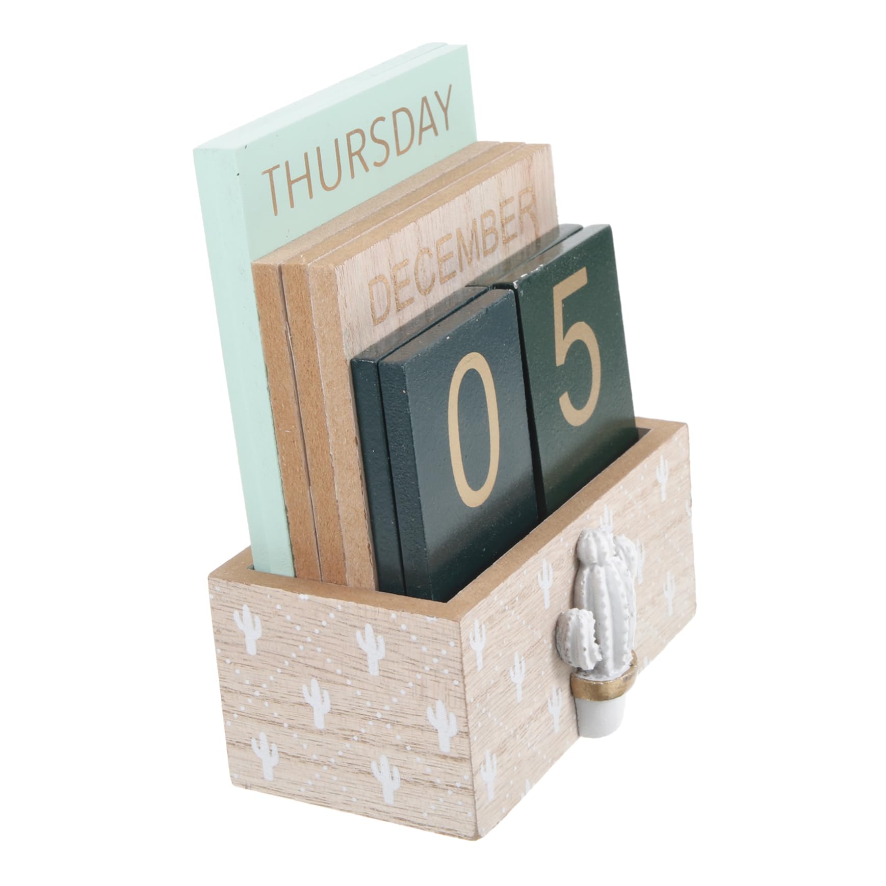 Calendario Da Scrivania Legno Vintage Decorazione Per Ufficio e Casa Design Unico e Chic Compatte Per Ogni Scrivania Per Amici e Famiglia