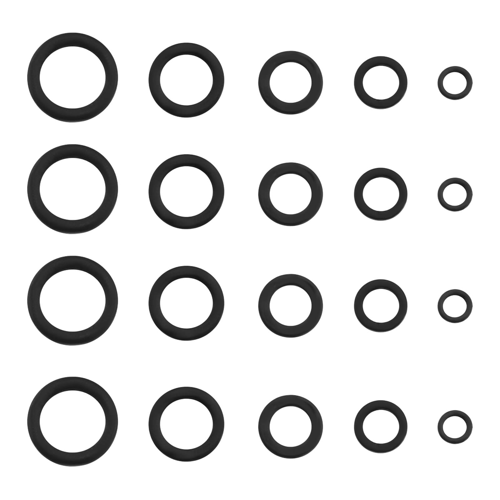 ECSiNG 100pcs Round Rig Rings Stainless Steel Matt Fishing Ring Fishing Black Coating 5 Sizes Fishing Split Rings Lure Bait Connector Accessory(2/3.1/3.7/4.4/5.3mm)