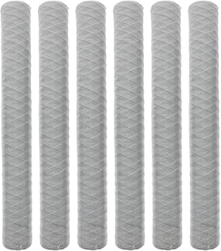 Tier1 20 Micron 20 Inch x 2.5 Inch | 6-Pack String Wound Polypropylene Whole House Sediment Water Filter Replacement Cartridge | Compatible with SWC-25-2020, Home Water Filter