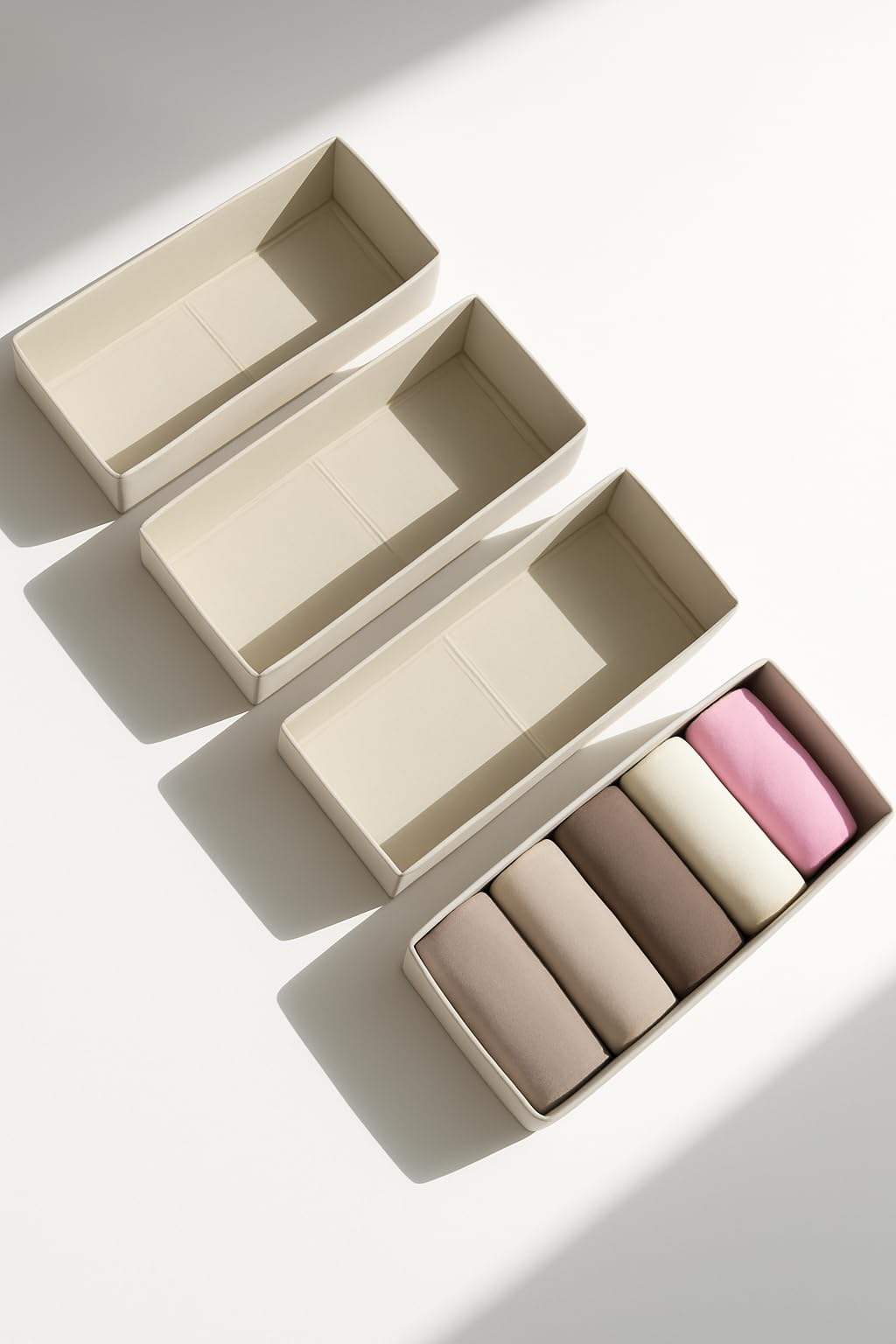 Boîtes de rangement IKEA PAX lot de 4 bacs amovibles pour dressing 100x58 beige