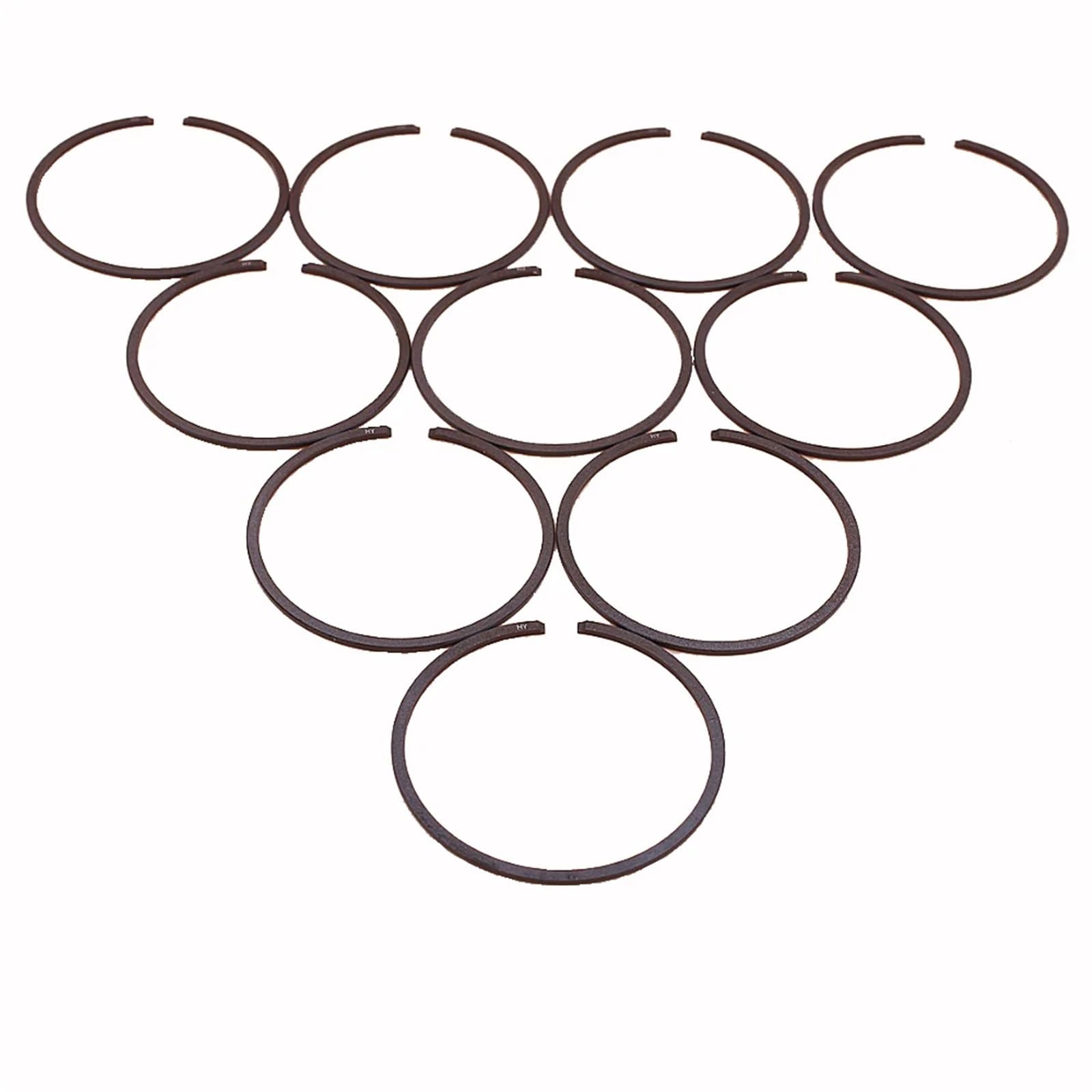 Accesorios Ajuste for 726 Anillo de pistón 727D/S/T 25 0T 80 Cilindro de Motosierra desbrozadora(100 PCS)