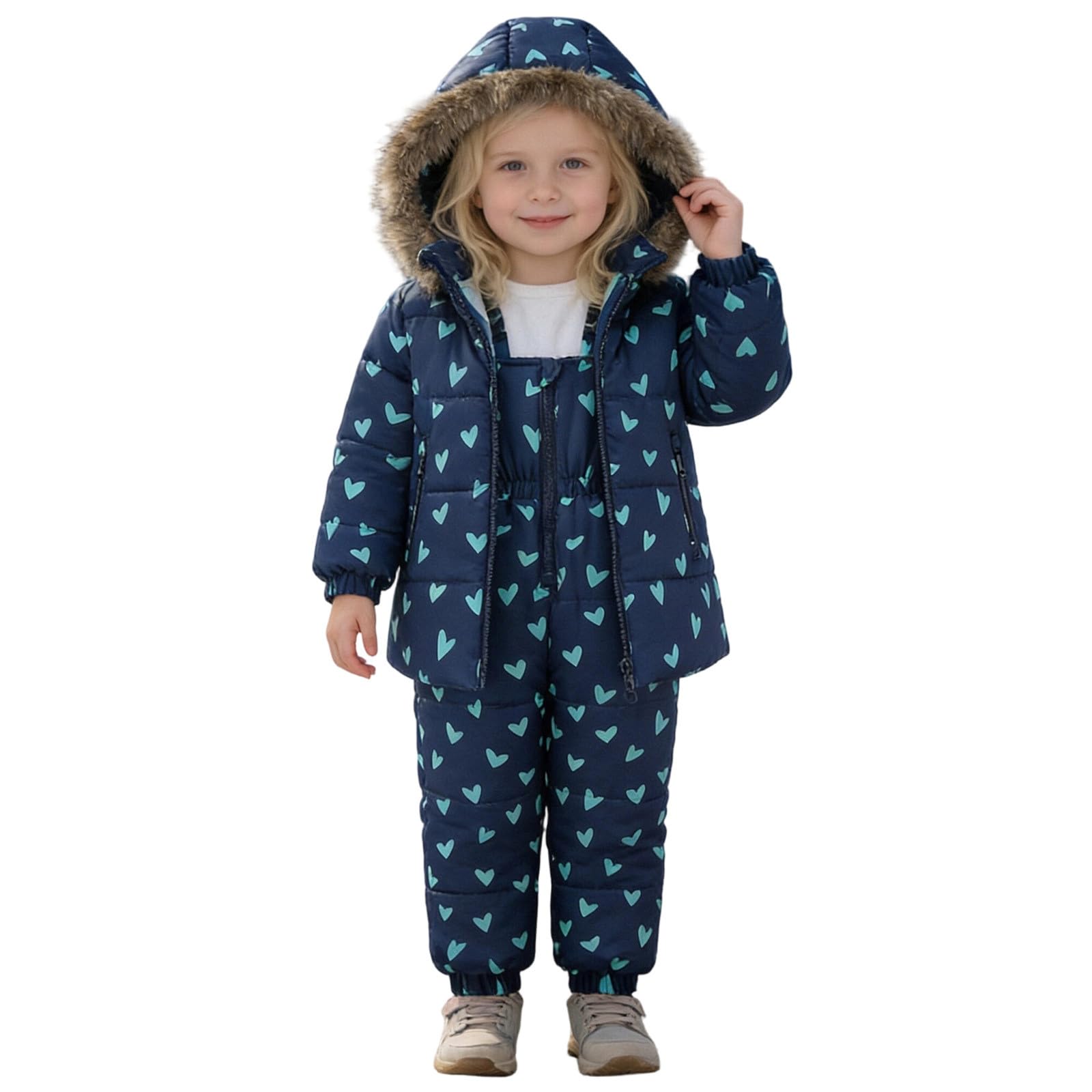 Generisch Abrigo de invierno para chaqueta con capucha de forro polar, resistente al viento, cremallera gruesa, ropa de abrigo