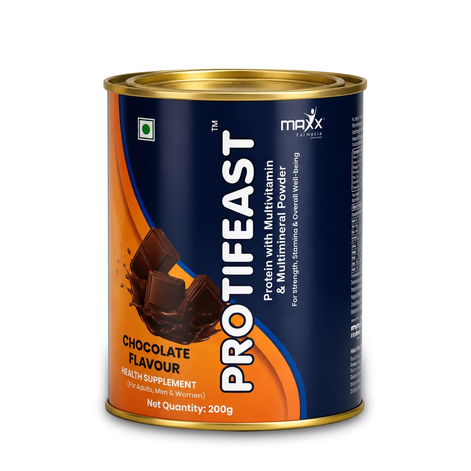 Multivitamin Protein Powder for Adults | Chocolate Health Supplement Powder, 200g | Daily Multimineral Nutritional Health Drink for Boosting Stamina and Strength-image-24