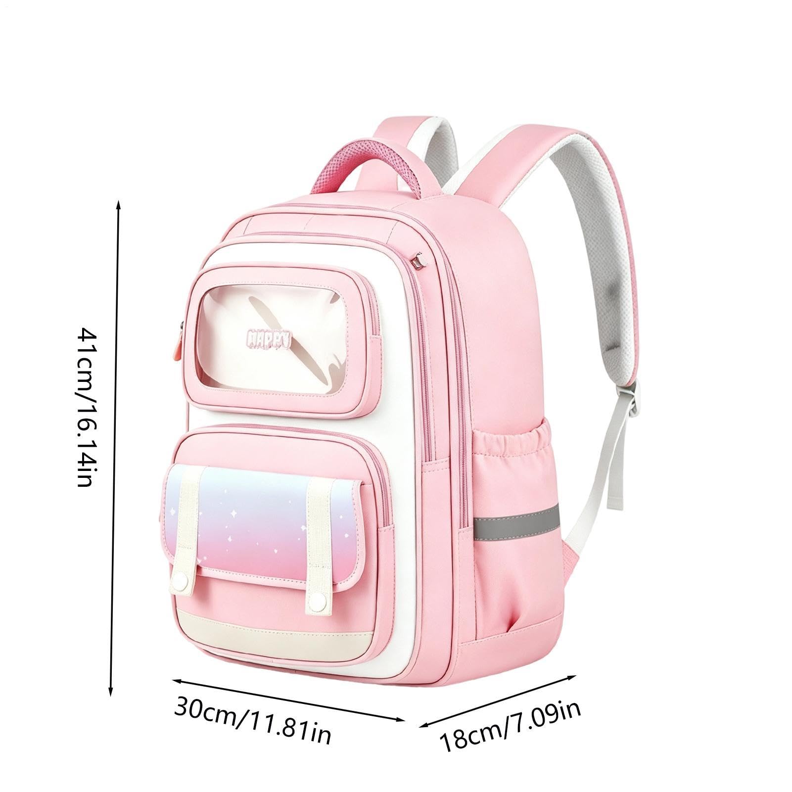 Plecak Dziewczęcy Torba Na Laptopa 39,6 Cm I Kubek 1,2 L | Plecak Powrót Do Szkoły Dla Uczniów 8-14 Lat Na Obozy Letnie Pikniki Bibliotekę I Wycieczki Dniowe I Weekendowe