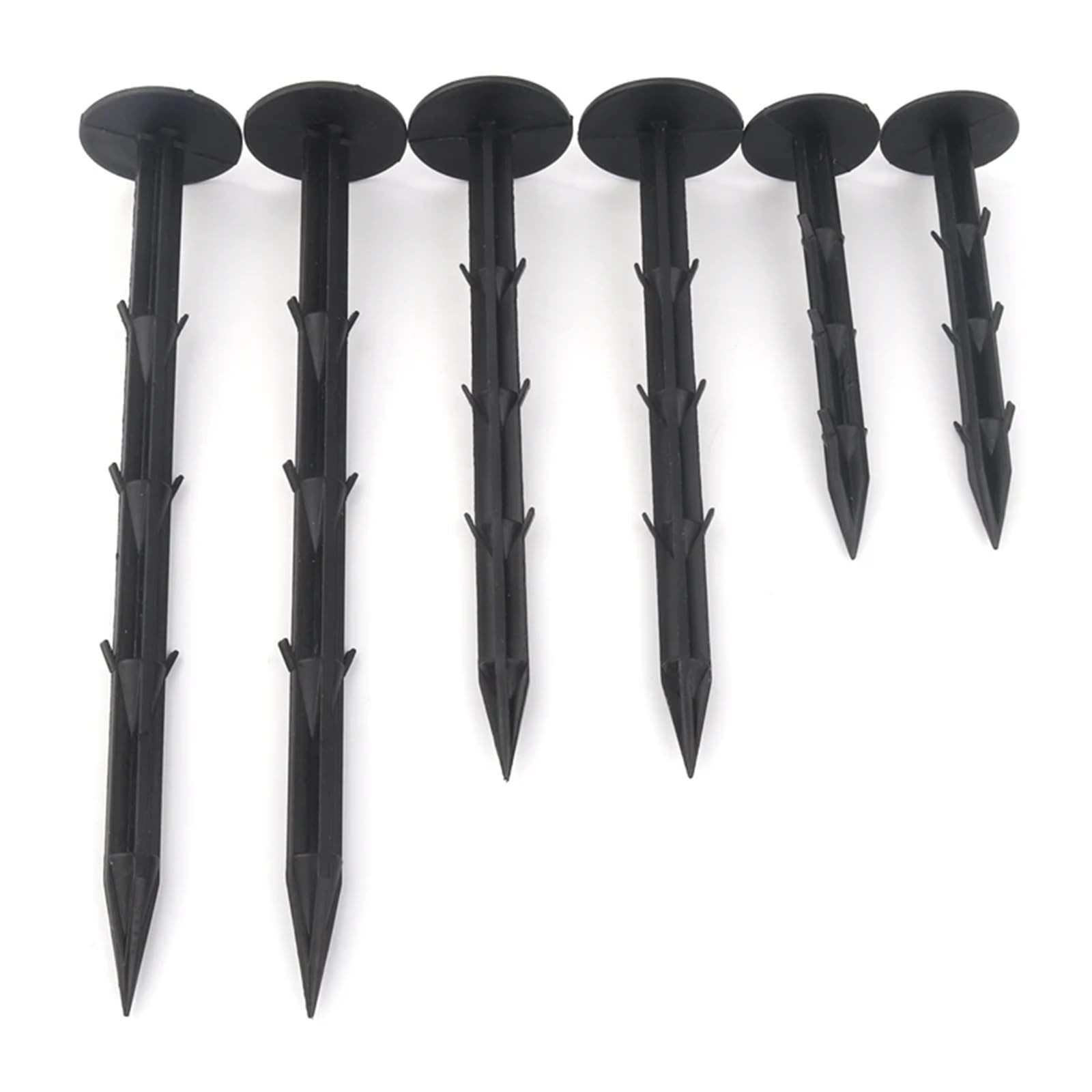 150 Pezzi/Lotto 11 16 20 cm Chiodi da Giardino for Terreno Serra Pellicola Anti-Erbacce Telo Terra Parasole Rete Pacciamatura Strumenti di Fissaggio Plastica PP per Fissaggio(Length 20cm)