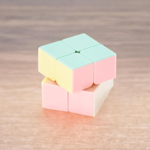 Miniatura 6 de MisterM Speed Magix - Rompecabezas de cubo mágico de 2 pulgadas, juguetes de cubo mágico de 2 x 2 para cubos, juego educativo para niños y adultos,