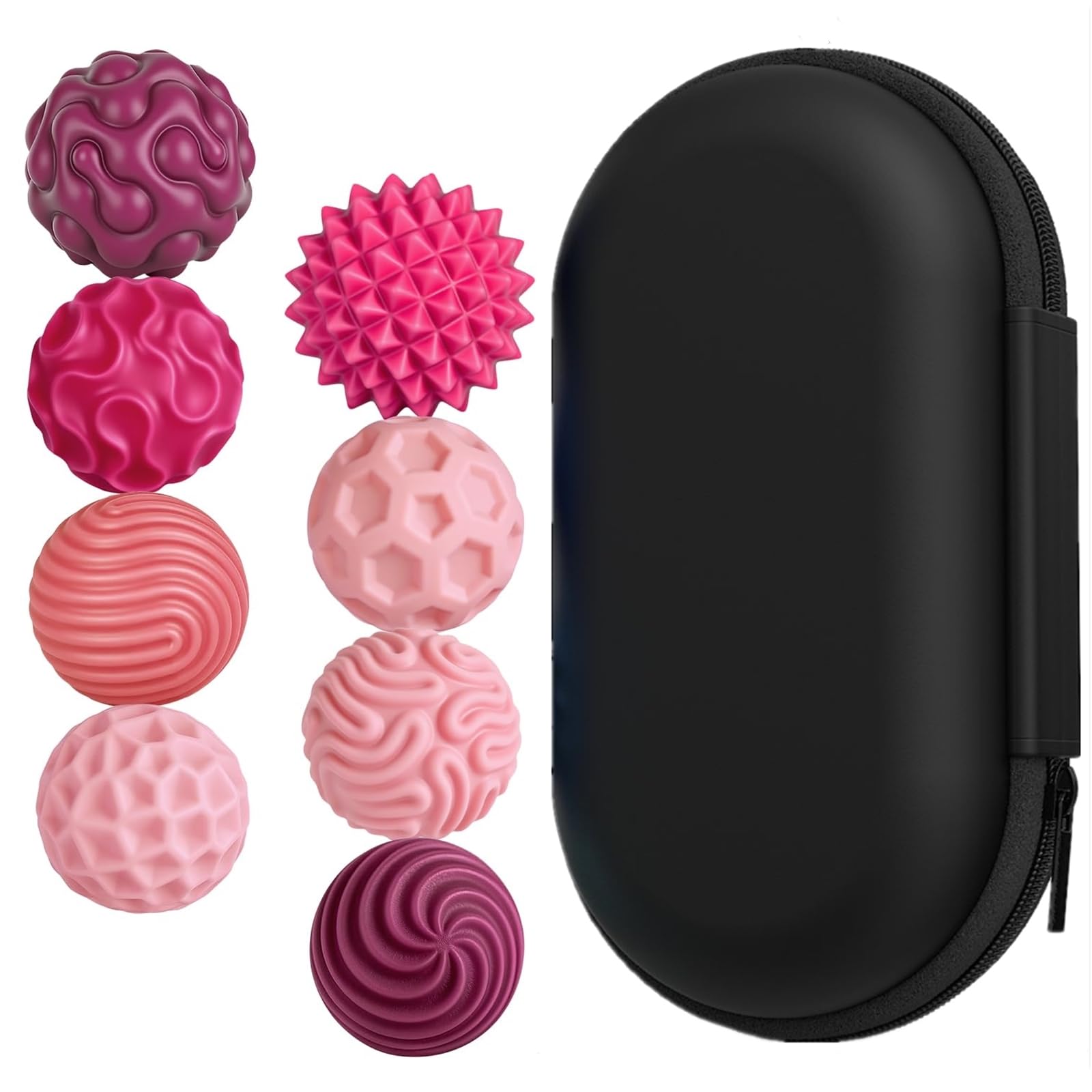 Donboly Magnetic Balls Fidget Toys, Sensory Fidgets for Adults, Stress Relief Desk Toys, Office Magnetic Ball Set (Pink)