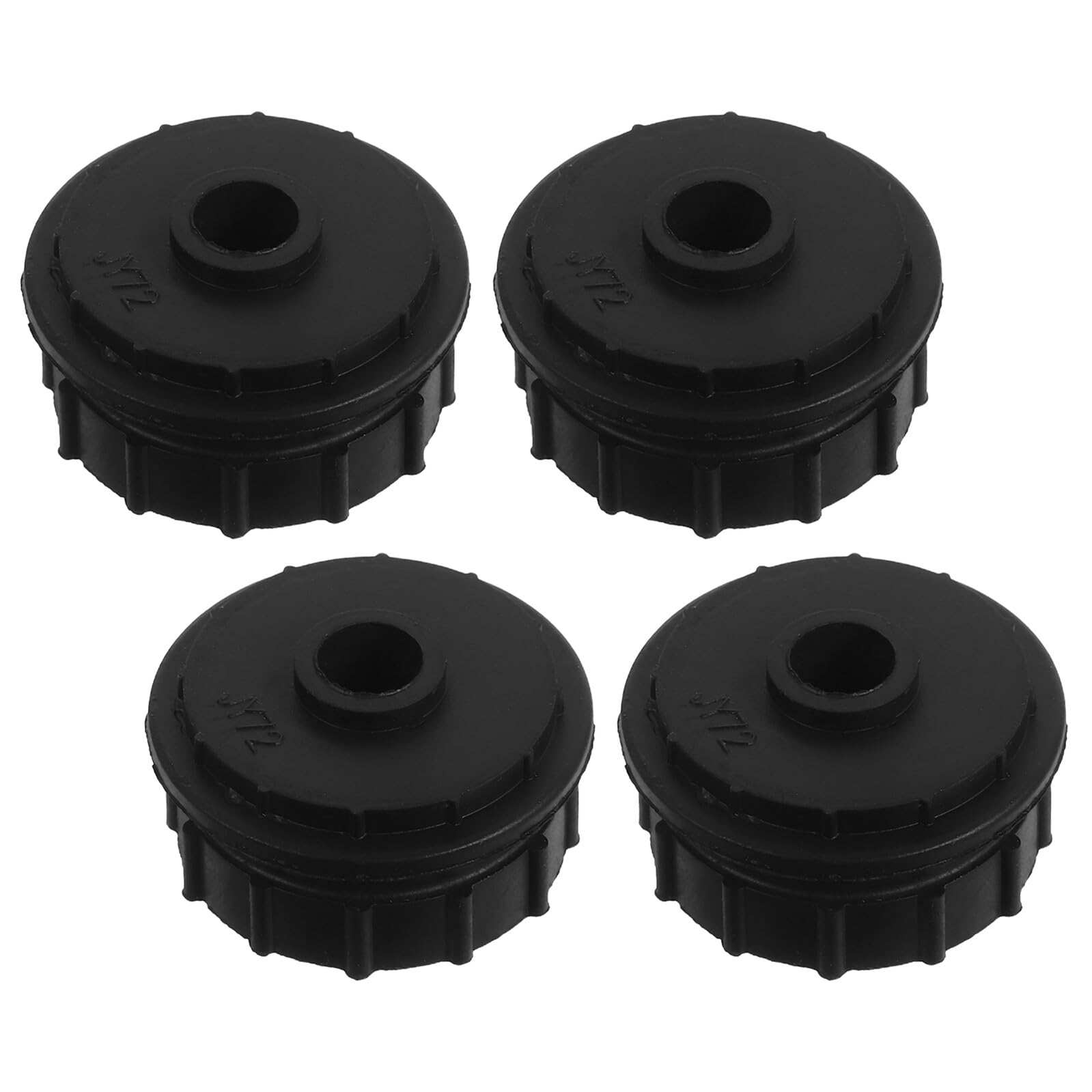 4 Piezas Manguito de Cojinete para Aire Acondicionado Anillo de Goma Negro, Compatible Rueda del Ventilador Interior, Reduce Ruido y Mejora Durabilidad en Espacios Habitables