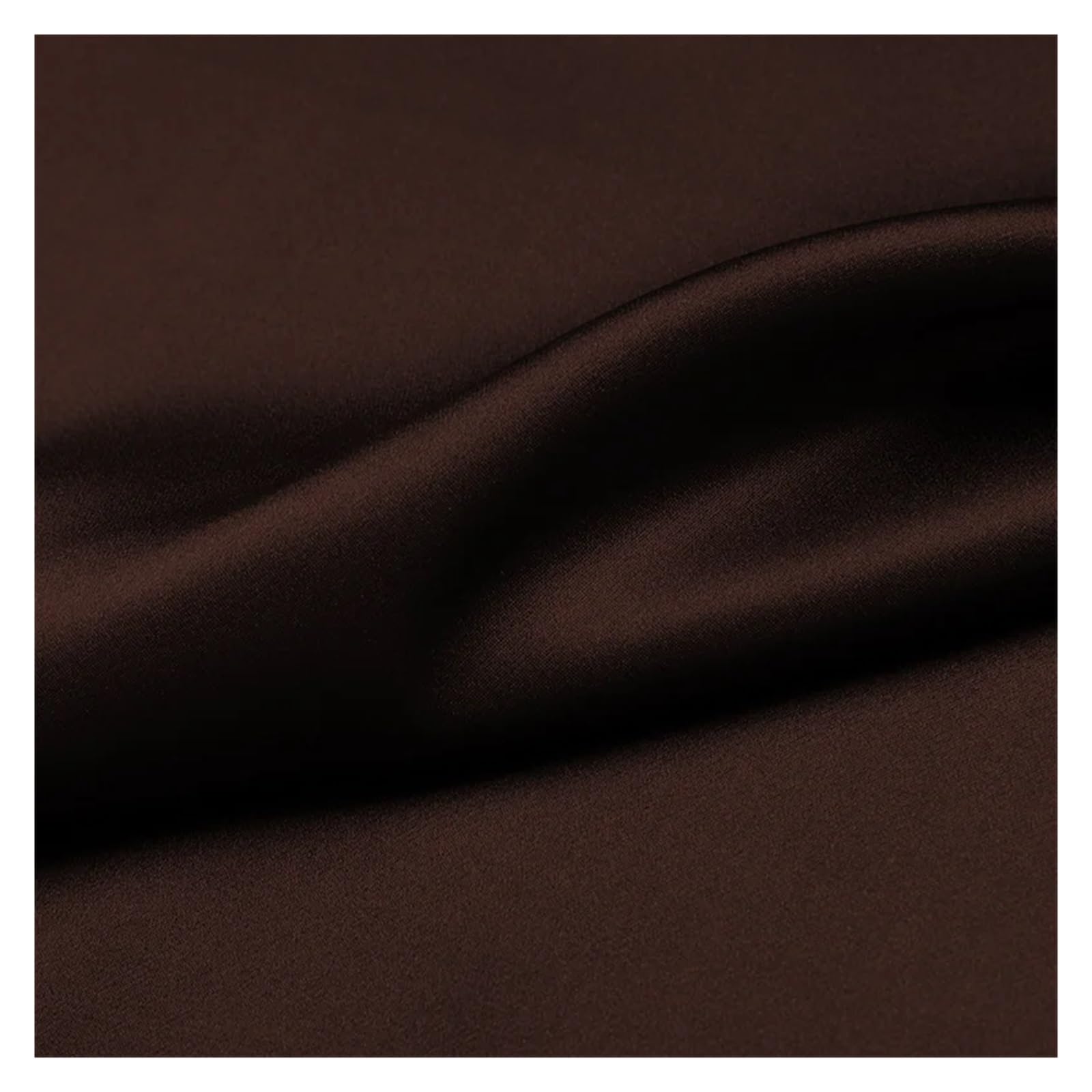 Tela de Raso Satin Tela for ropa de cama, seda natural de lujo, charmeuse morera, 16, 19, 22 y 30 m/m, 6A, color marrón liso(19mm)