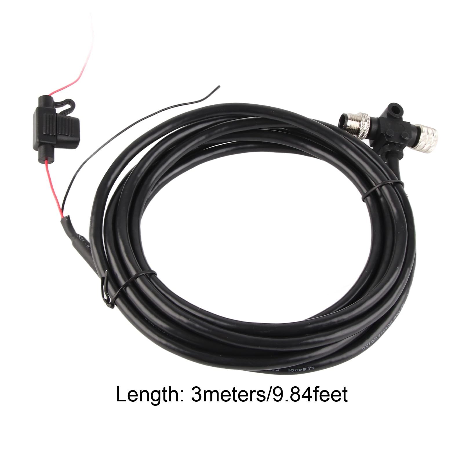 Para cable de arranque NMEA2000 con conector T Fusible 3 metros 5 pines M12 Rosca IP67 para redes Simrad