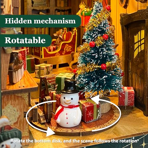 STRUCWOOD Jingle Cabin Christmas Book Nook Kit thumbnail 4