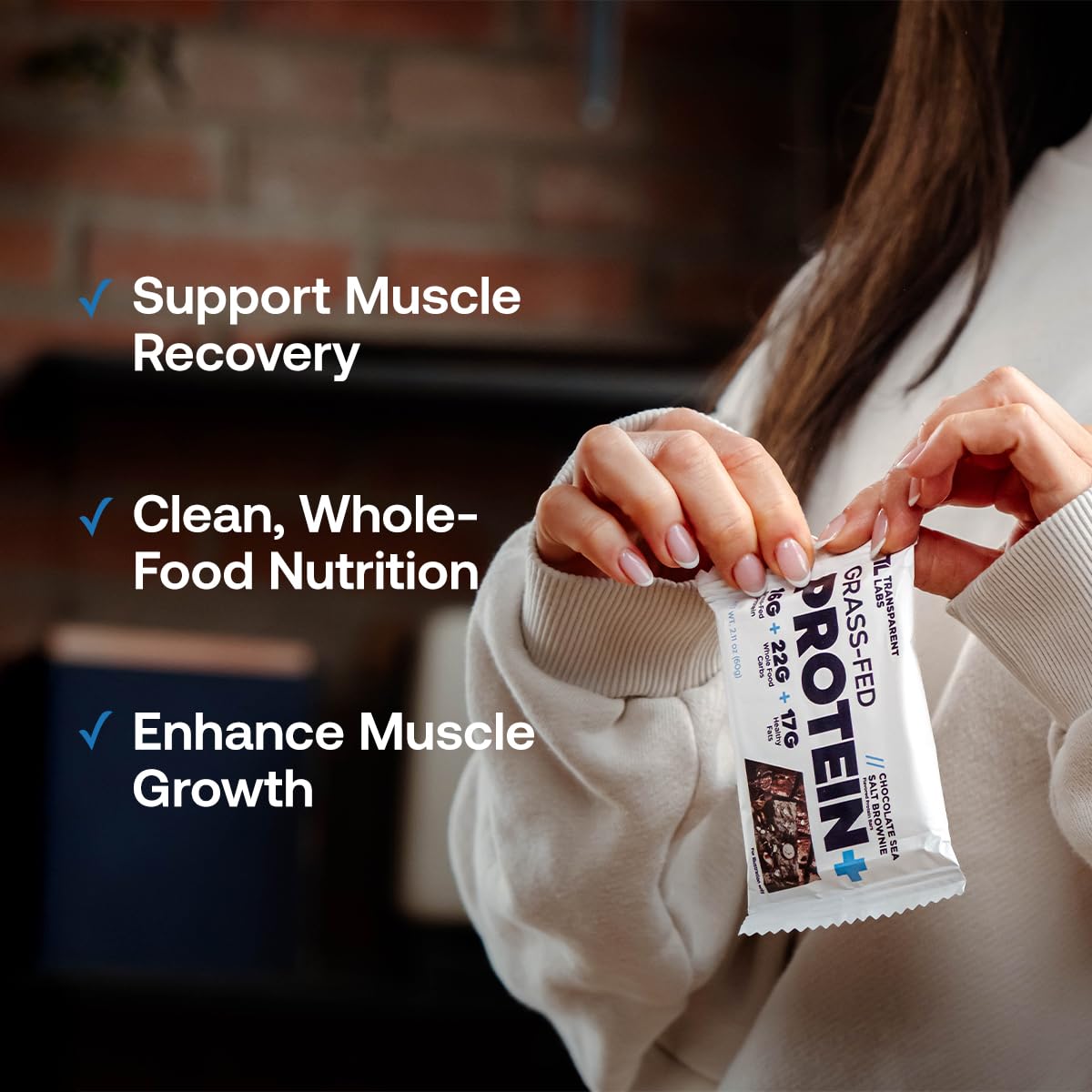 Transparent Labs Protein+ Bars - Oatmeal Chocolate Chip, 12 Bars — Amazon image 5