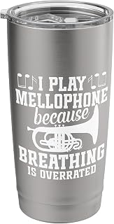 Mellophone Player Band Member Overrated Mellophonist Stainless Steel Insulated Tumbler