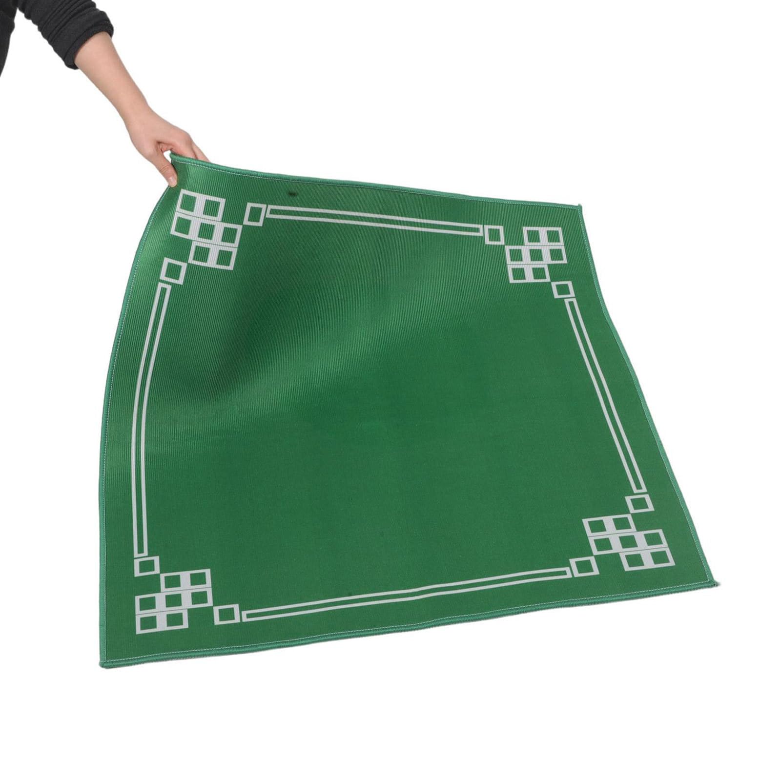Tapis de Mahjong Carré Antidérapant 2 Pièces, Crystal Velvet pour Table