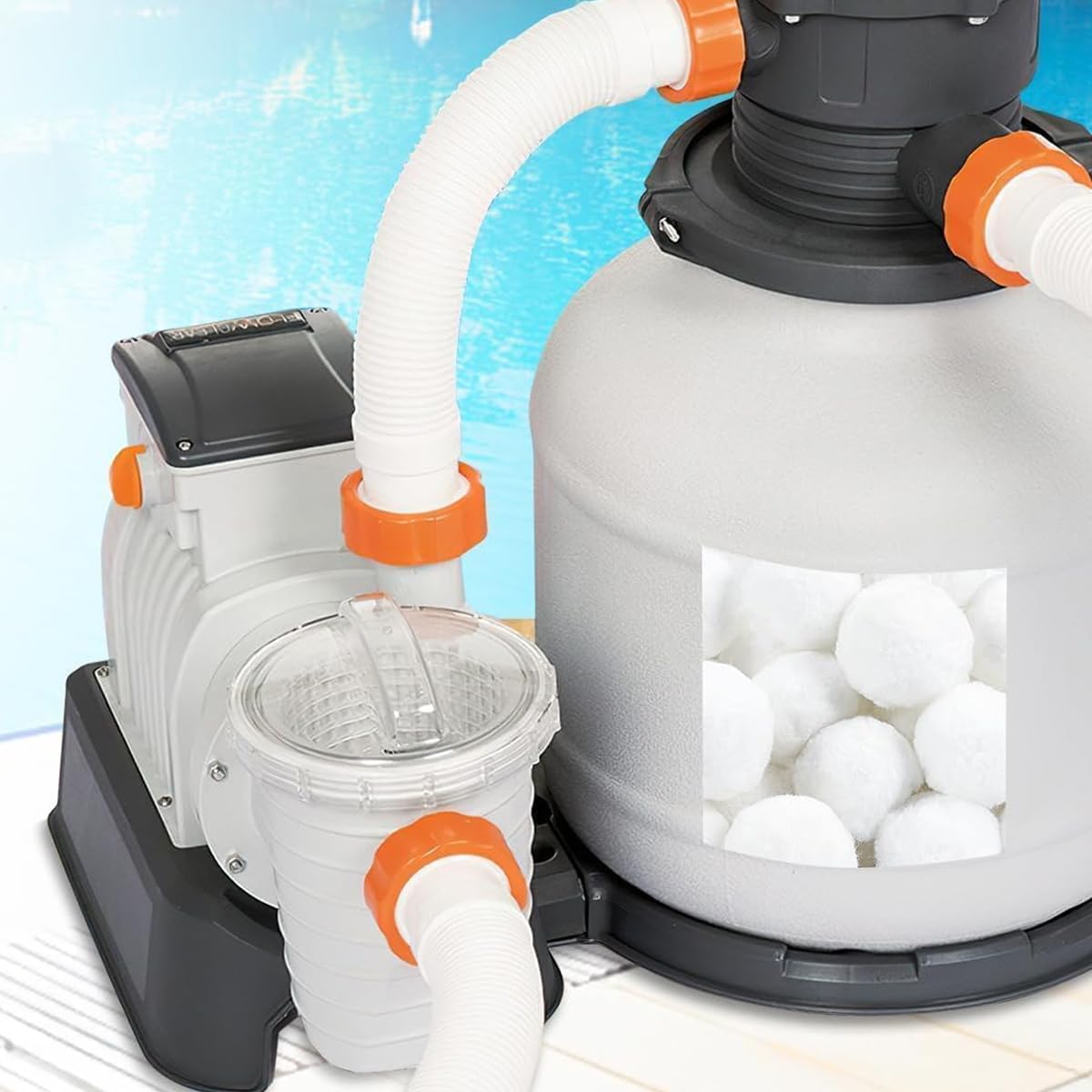 Kulki filtracyjne do systemów filtrów piaskowych 800 g kulki odpowiednie do systemu basenowego, zamiennik 25 kg piasku do basenu