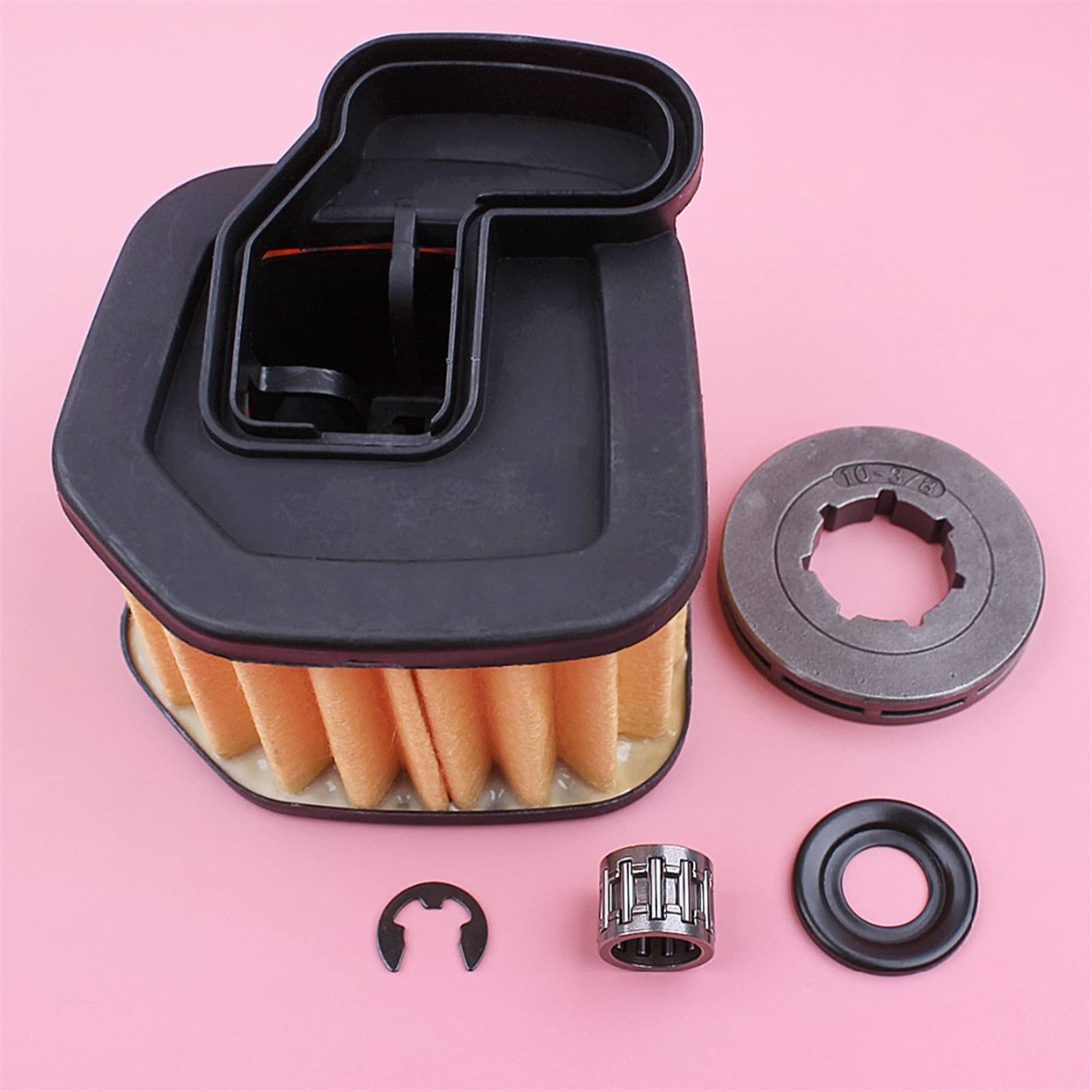 limpiador de aire del cortacésped, Limpiador de filtro de aire 570 575XP 576XP, arandela de llanta dentada, Kit de rodamiento de agujas con clip electrónico, pieza de repuesto for motosierra