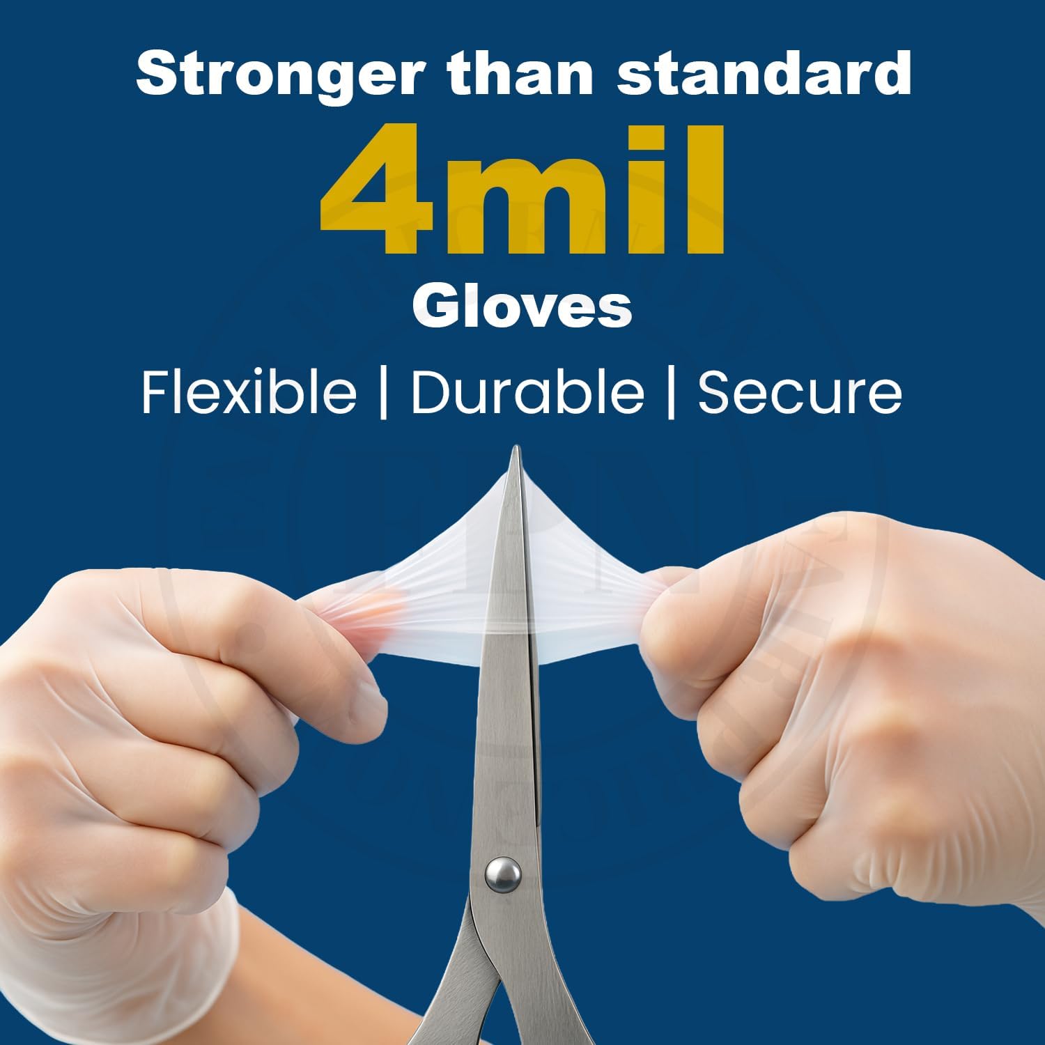 Kashmir FPN Vinyl Gloves, Clear Disposable, 4 Mil, Gloves for Cleaning, Cooking, Salon, Pet Care