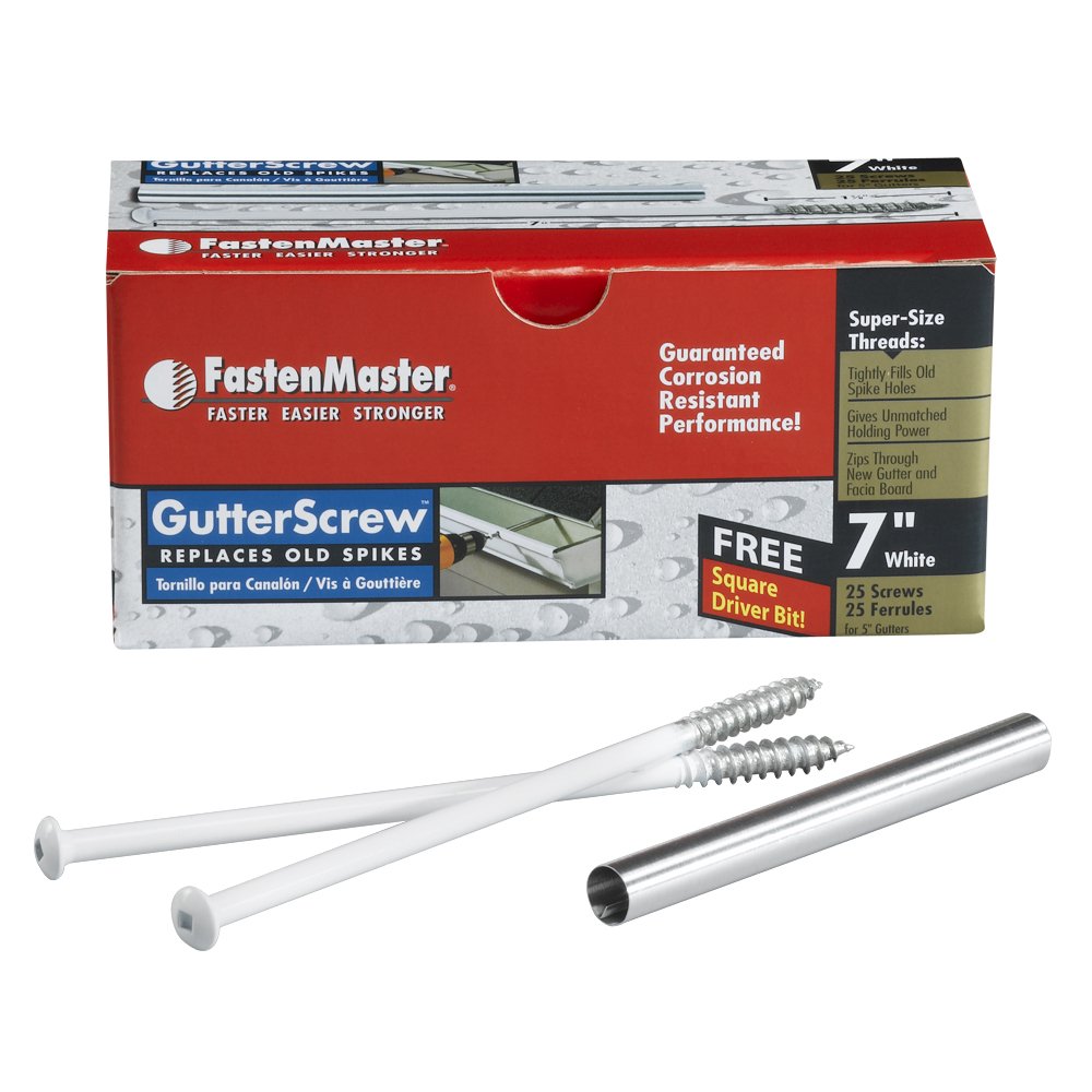 Flash Deals - 40% OFF FastenMaster FMGUT007-25W 7 Inch Gutter Screws, White, 25-Pack Black Friday - 40% OFF FastenMaster FMGUT007-25W 7 Inch Gutter Screws, White, 25-Pack
