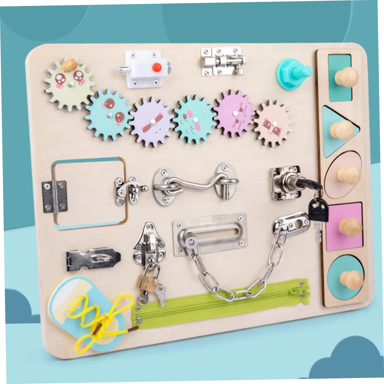 Tabellone Giocattolo Per Bambini Educazione Prima Infanzia Giocattolo Legno Puzzle Divertente