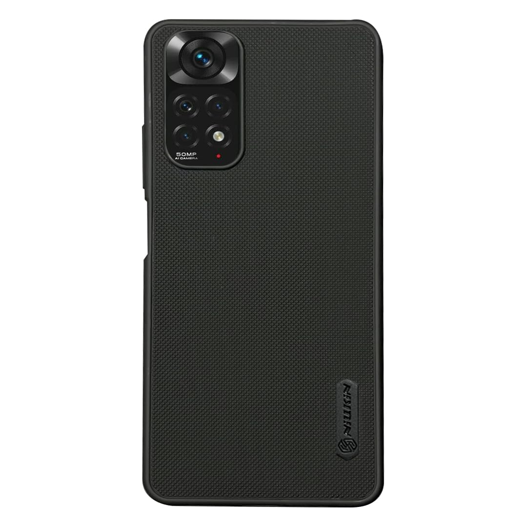 NIUKIN Super Frosted Shield Pro Soft Mobile Back Case for Xiaomi Redmi Note 11 / Xiaomi Redmi Note 11s | Shockproof Scratchproof Cover | Black