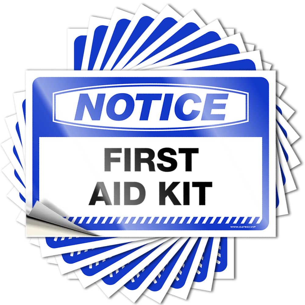 Fall Decals, Tiki Cover Notice First Aid Kit | Funny Quote Silicone Decals(12X18CM)