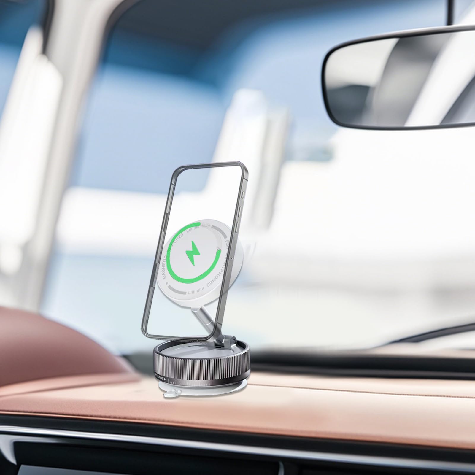Generico Supporto Telefono Auto Magnetico Accessorio Smartphone con Magnete | Supporto Telefono per Auto Versatile per Guida Palestra Camera Ufficio Cucina Viaggio