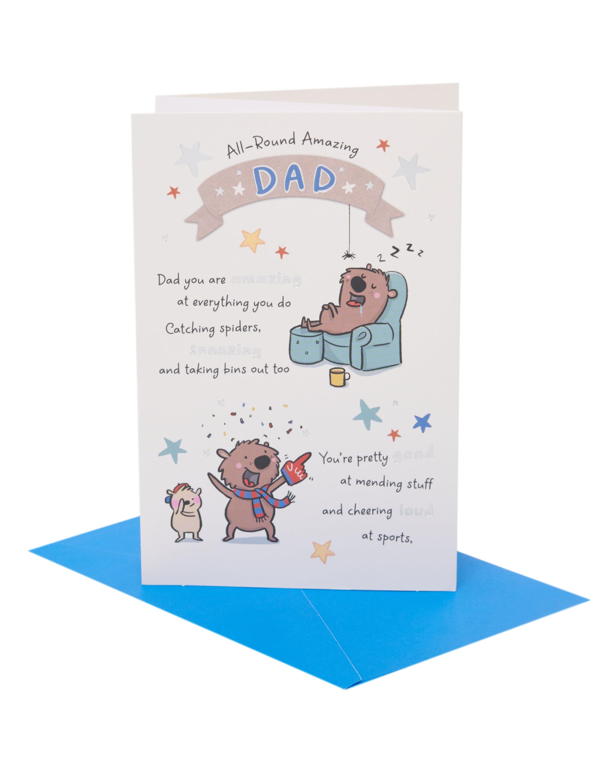 UK Greetings | Father's Day Card for Dad | Card for Dad, Grandad, Husband | Him, Boys, Men | Witty Design | With Envelope | 149x229 mm
