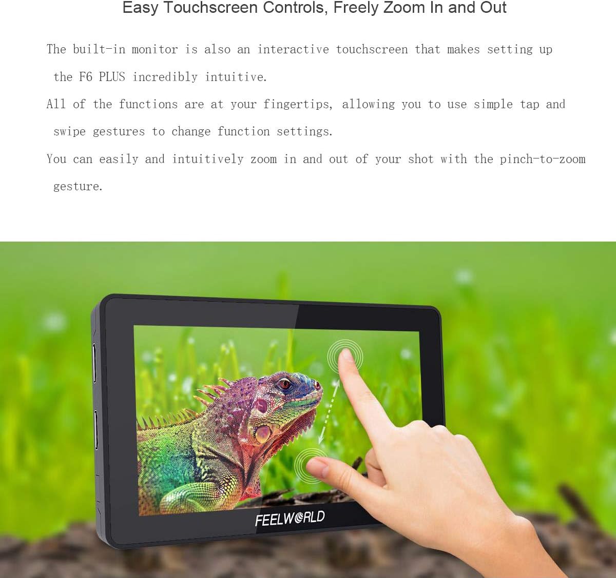 Buу 1 gеt 1 🔥 Feelworld F6 Plus 5.5 Inch 3D LUT Touch Screen 4K HDMI Field Monitor with Histogram, Peaking, Embedded Audio, Exposure, False Color, Zoom, Pixel to Pixel for DSLR Cameras, Camcorders Lіmіtеd Dіѕсоunt Feelworld F6 Plus 5.5 Inch 3D LUT Touch Screen 4K HDMI Field Monitor with Histogram, Peaking, Embedded Audio, Exposure, False Color, Zoom, Pixel to Pixel for DSLR Cameras, Camcorders