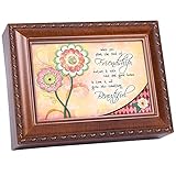 Cottage Garden The Seed of Friendship Woodgrain Traditional Music Box Plays Thats What Friends are for