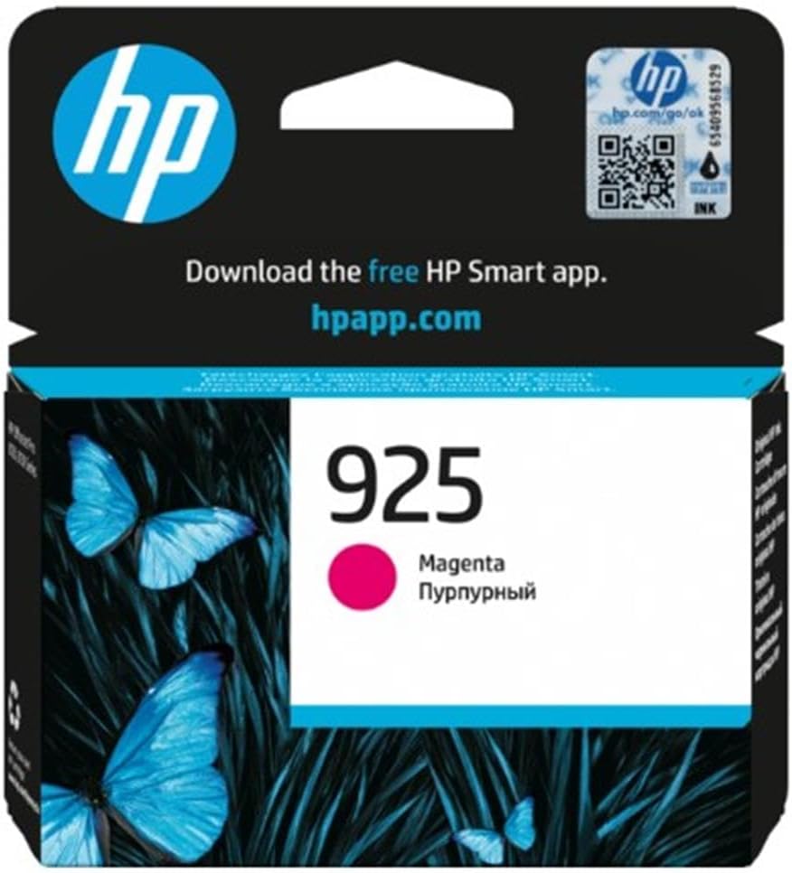 HP 925 Orijinal Macenta Mürekkep Kartuşu, OfficeJet Pro 8123, OfficeJet Pro 8120 Serisi, OfficeJet Pro 8130 Serisi ile Uyumlu