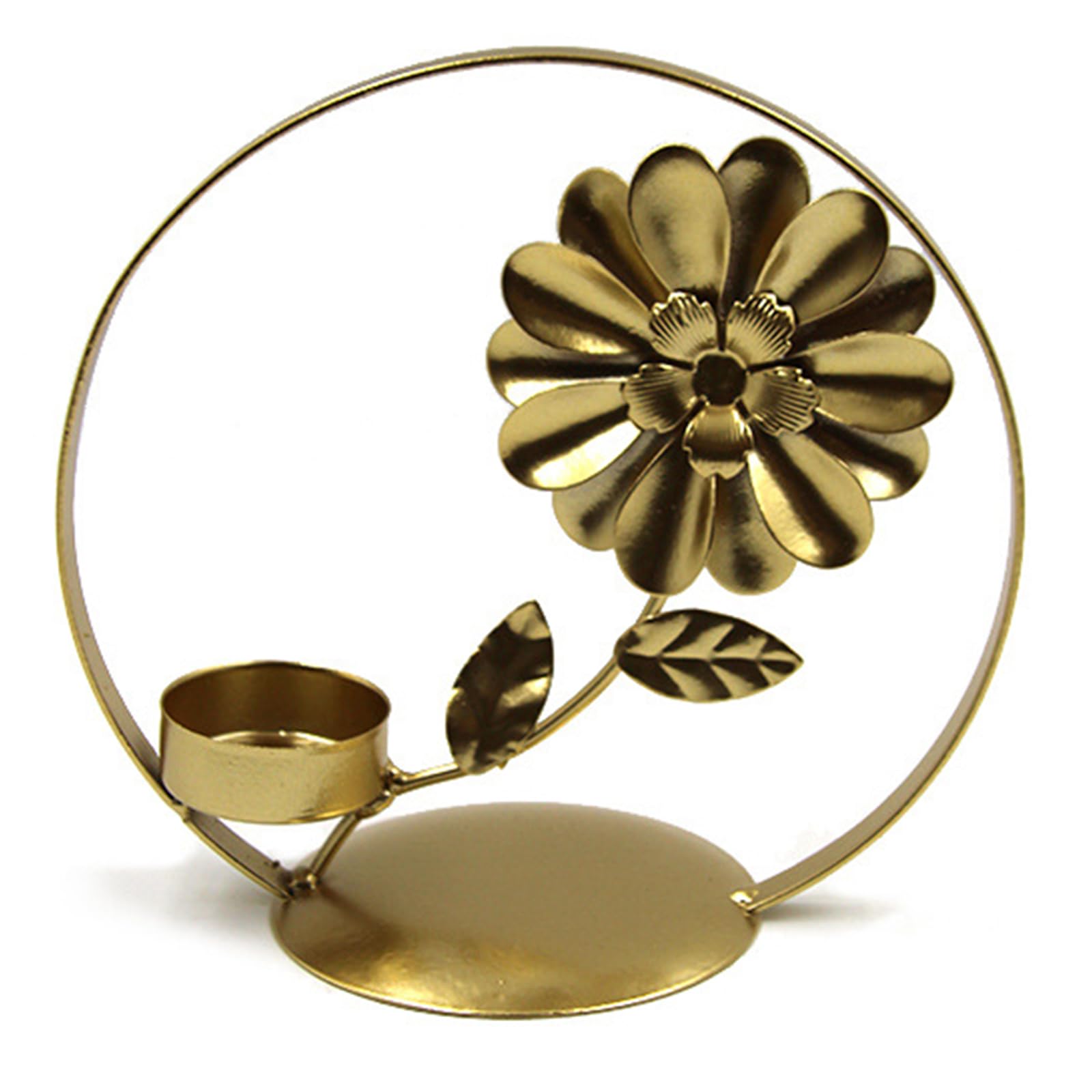 Wrought Iron Flower Holder Metal Candlestick Ornaments for Wedding Party Dining Table Dinner Home Decorations Stand