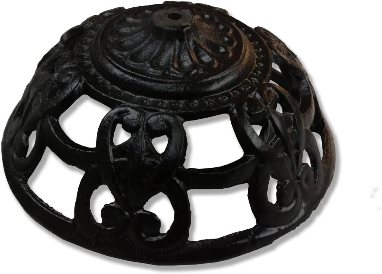 Cast Iron Oil Lamp Bowl for Wall Lamps 5.25 in Inside Diameter Bracket Not Included