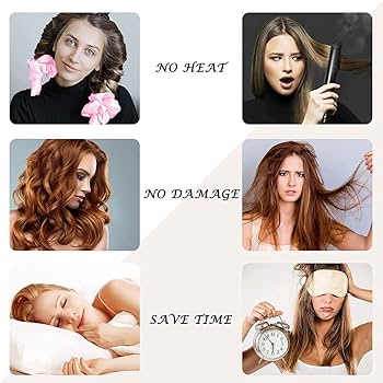 BASTOUR Heat Free Hair Roller, Heat Free Curls, Heatless Hair Curlers, Soft Sleep Curlers, Heatless Curling Rod Headband, DIY Hairstyle, Rosa : Amazon.ae: Beauty