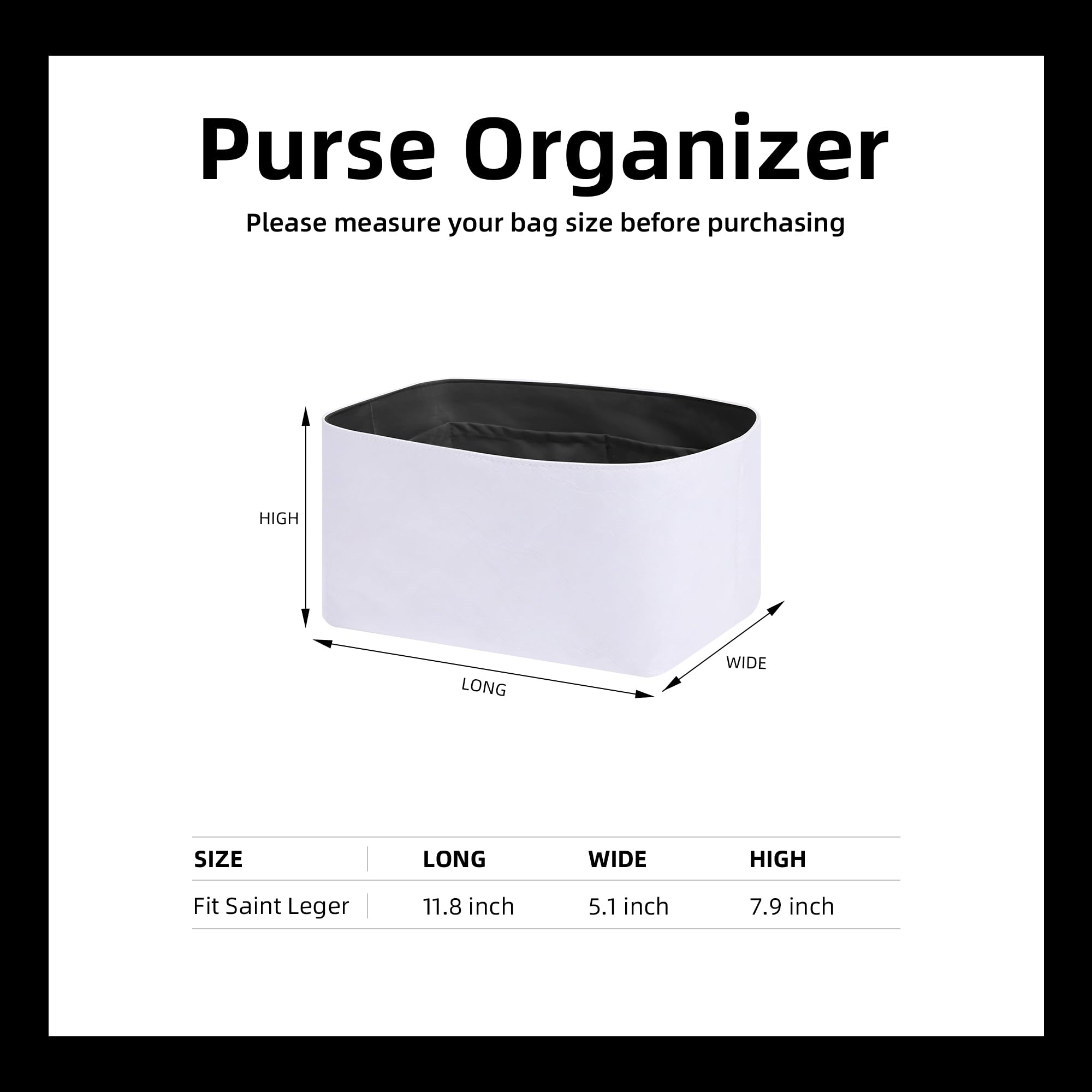 DGAZ Organiseur De Sac à Main Léger Pour GYARD-Anjou/Artois