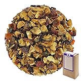 Ingredientes de la agricultura ecológica: trozos de manzana, rosa mosqueta, hibisco.