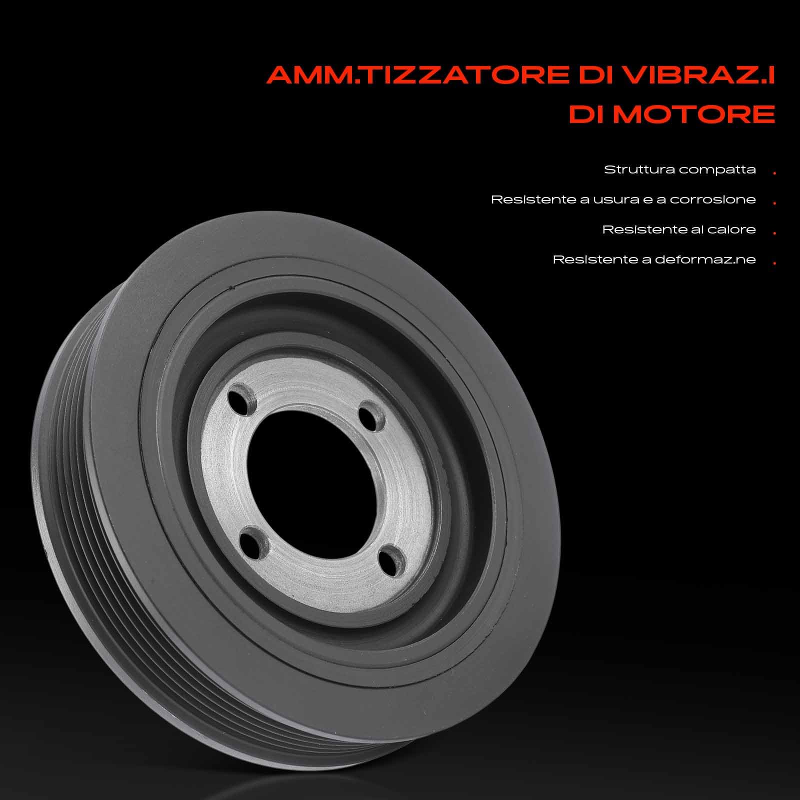 Frankberg Puleggia albero motore 96419497 | Compatibile con: Leganza KLAV, Nubira Wagon J100, Lacetti Hatchback KLAN, Evanda, Berlina Nubira, Rezzo MPV U100