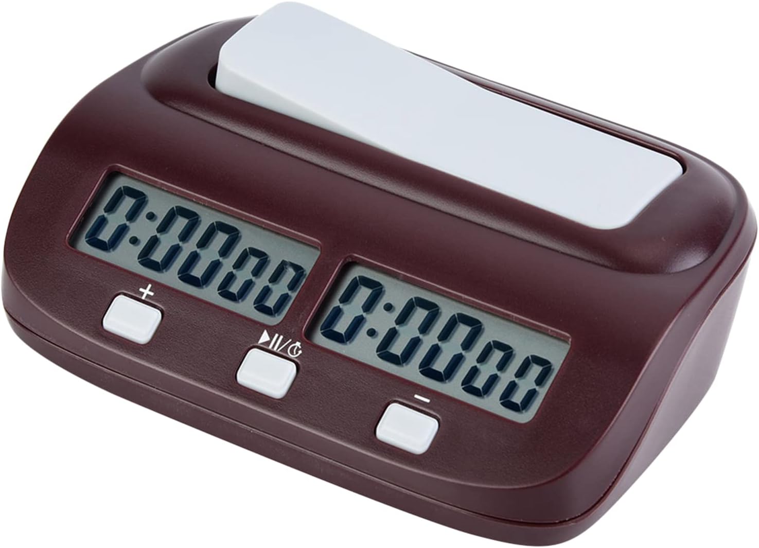 Portable Chess Clock, Digital Chess Timer, Chess Clock Board Game Timer , 10 Hours,Two Different Base Time ,Presettable Count Up / Countdown,Environmentally Friendly And Durable, for Chess Games