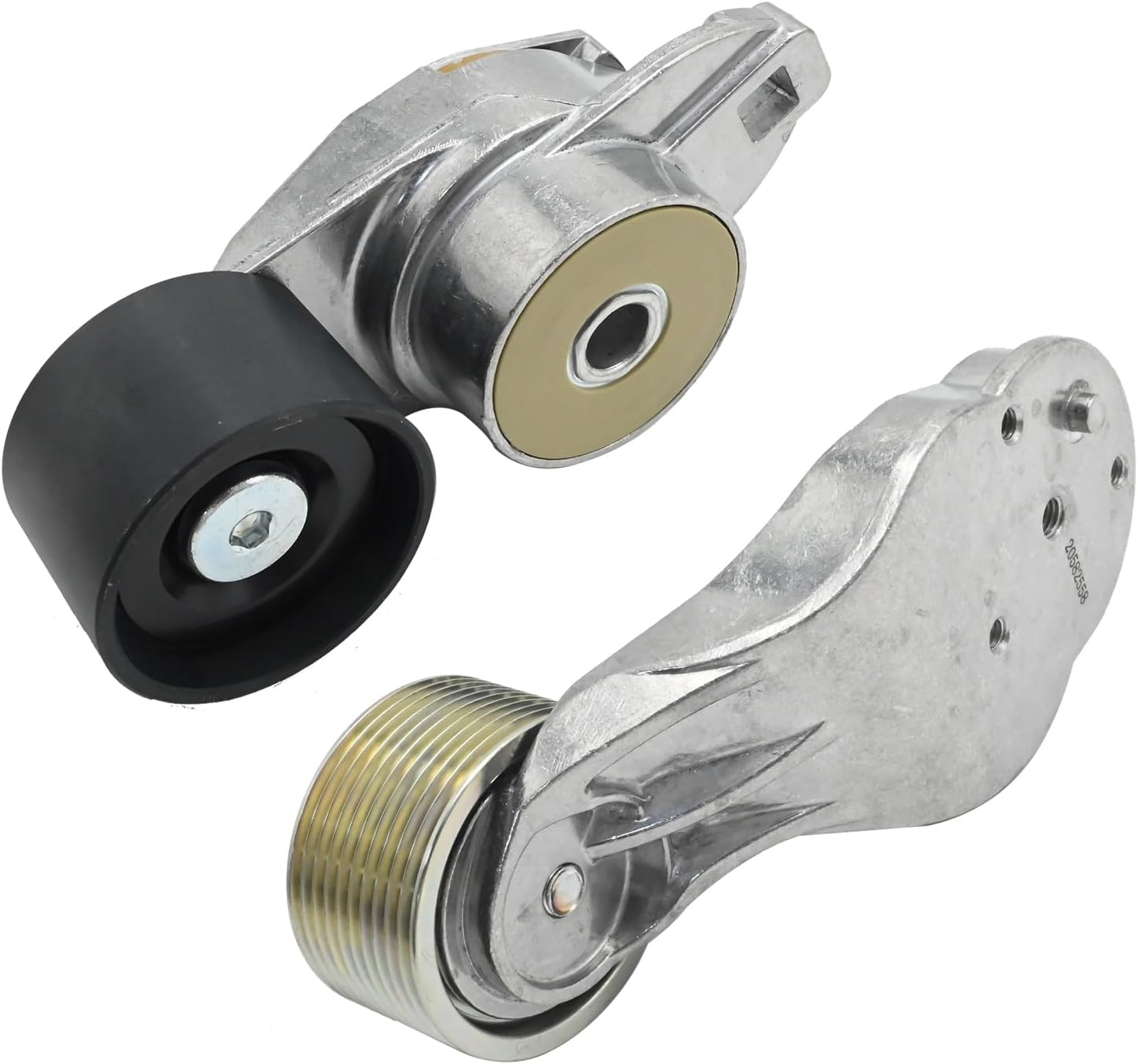 21714847 10 Grooves Fan Belt Tensioner Kit, Replacement for Volvo D13 2011-Up Engine, Replaces 21714847 20582558 Pulley Set