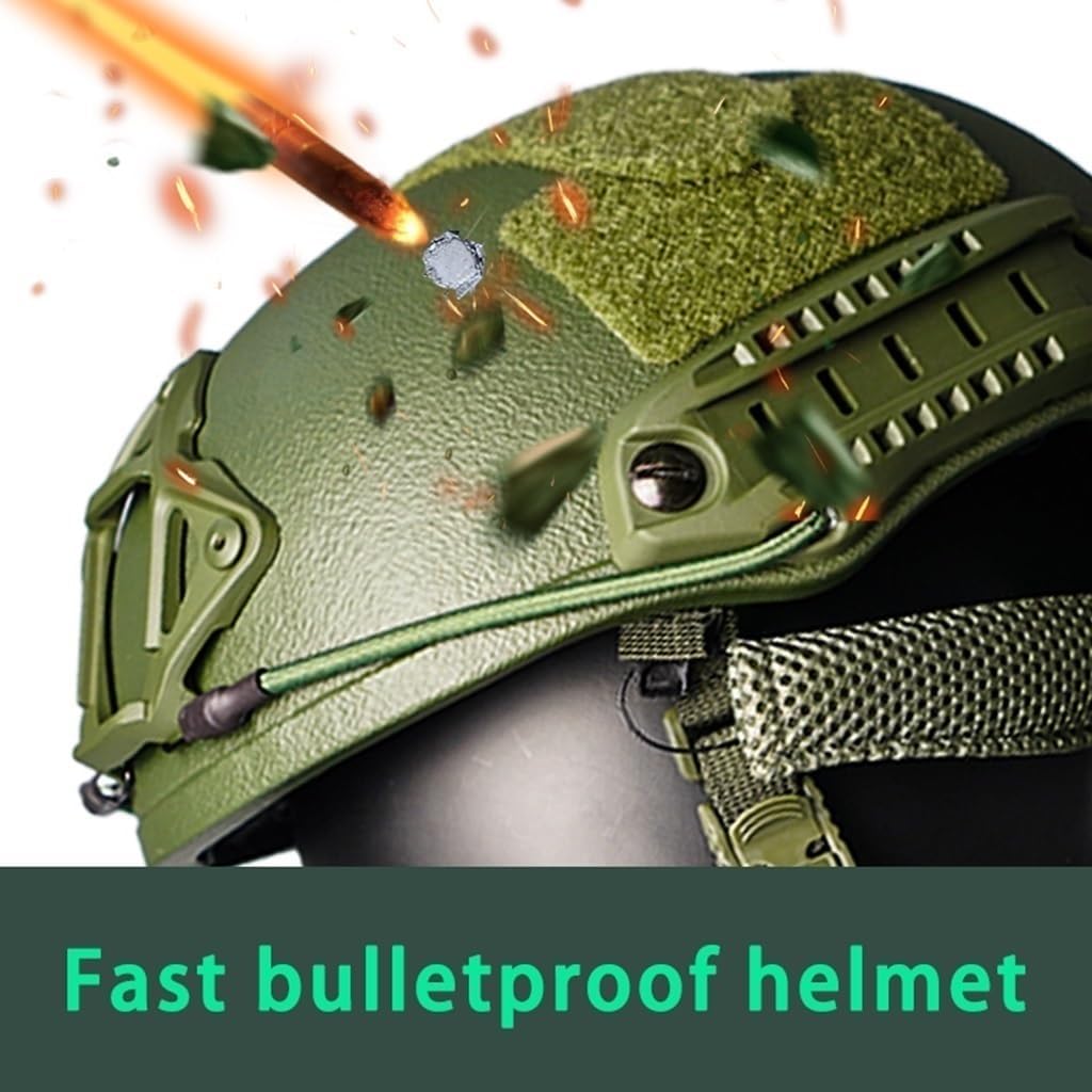 NIJ 3A Tactical Helmet, PE Material, Adjustable For Outdoor Hunting, 55-62cm Head Size, Lightweight 1.5kg