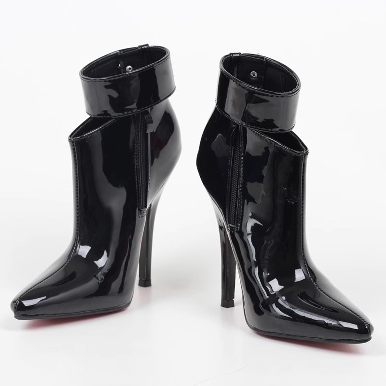 Botines de tacón Alto de Aguja de 12 cm para Mujer y Hombre, Talla Grande, para Pole Dance en Discotecas, espectáculos de Drag y travestismo | Tacón de 4,72 Pulgadas