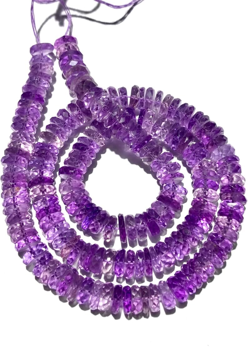 Améthyste naturelle de 7mm perles de qualité gemme pour bijoux d'exception